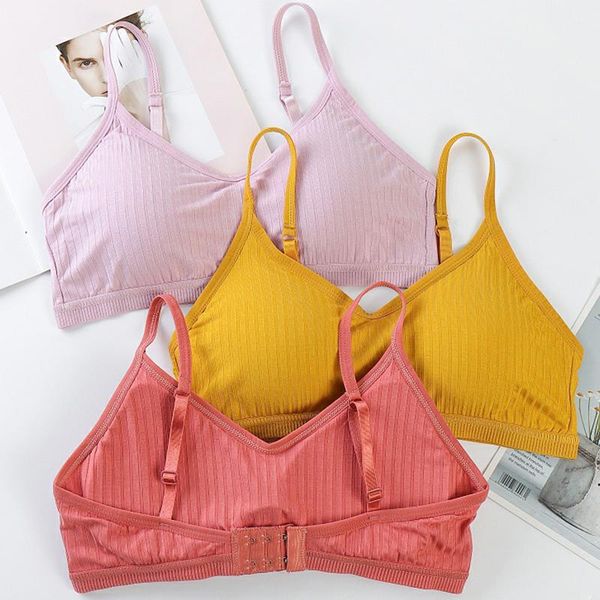 

yoga outfit cotton beautiful back sports bra for women chest-wrapped tube anti-glare adjustable female bras gym underwear