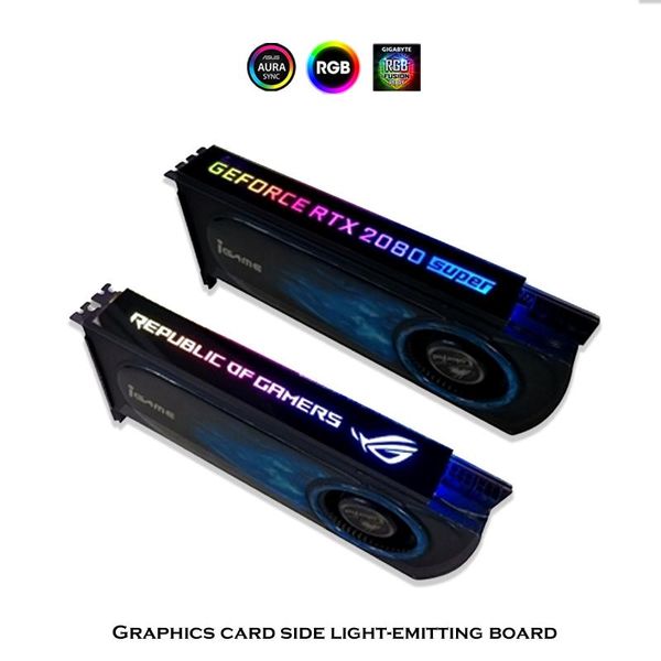 

side backplate panel chassis light board for pc decoration customization, 5v argb/12v rgb mod diy customizable fans & coolings