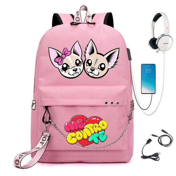 

backpack me contro te girl school bag (with usb)