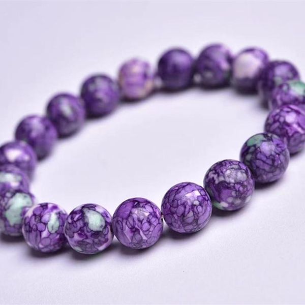 

beaded, strands crystal braceletes handmade elastics rope colorful rain stone charm healing bracelet, Black