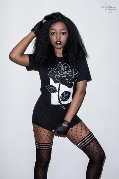 

a rose t-shirt funny women 100% cotton tumblr casual graphic vintage harajuku grunge fashion tee fit tshirt women's, White