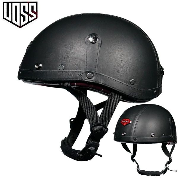 

casco de motocicleta gorra calavera vintage media mÃ¡scara retro estilo alemÃ¡n chopper cruiser motorcycle helmets