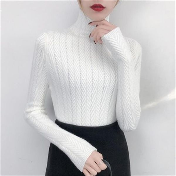 

fashion underwear woman autumn women sweaters and winter slim bottom shirt long sleeve tight knitted thickening, White;black