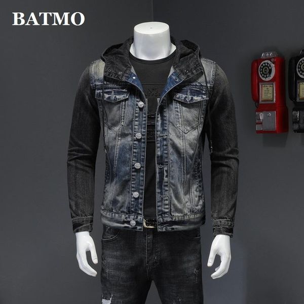 

arrival casual denim jackets men,male hooded h0613 men's, Black;brown