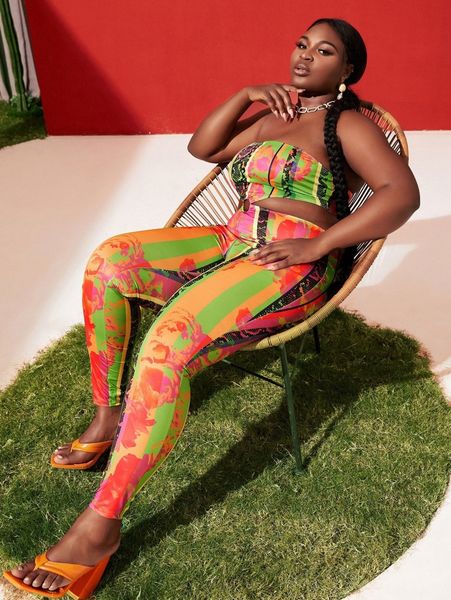 

sxy plus striped & snakeskin print o-ring detail unitard p4lu#, Black