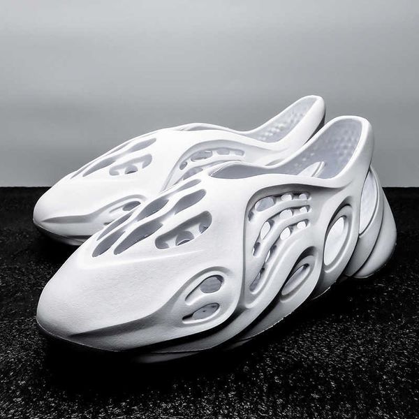 

coconut hole shoes men's sandals 2021 new summer roman sandals women's couple sports slippers ysj, Black