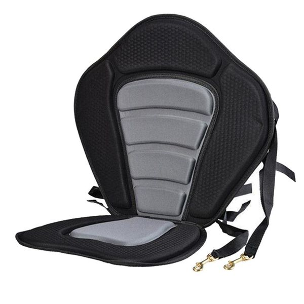 

rafts/inflatable boats adjustable padded kayak seat deluxe marine canoe seatpad cushion chair with high back lumbar support