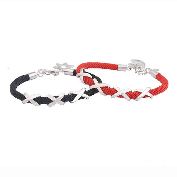 

chinese style products jewelry lettering personality red rope bracelet bright, versatile, unlimited love symbol, student star moon, japan an