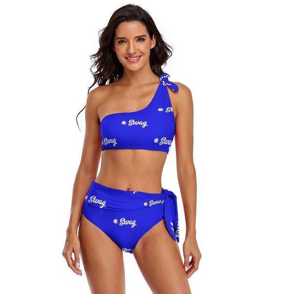 

one-piece suits swag bikini swimsuit adjustable 2 piece swimwear big chest novelty arena bathing suit