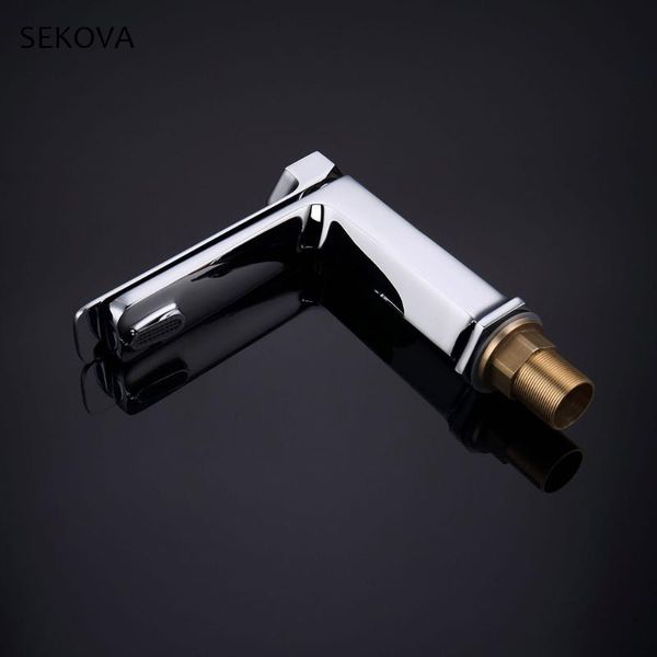 

bathroom sink faucets hexagon chrome mixer brass faucet washbasin deck mounted & cold water tap