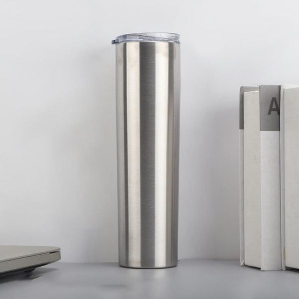 

mugs 30oz skinny tumbler straight stainless steel coffee mug vacuum insulated wine glass travel car cup taza