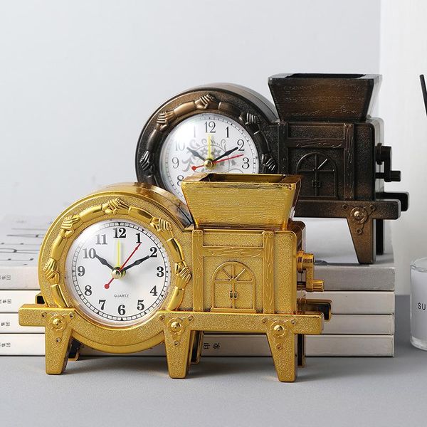 

other clocks & accessories student deskpen holder bedside wake-up clock gift creative two-color windmill alarm