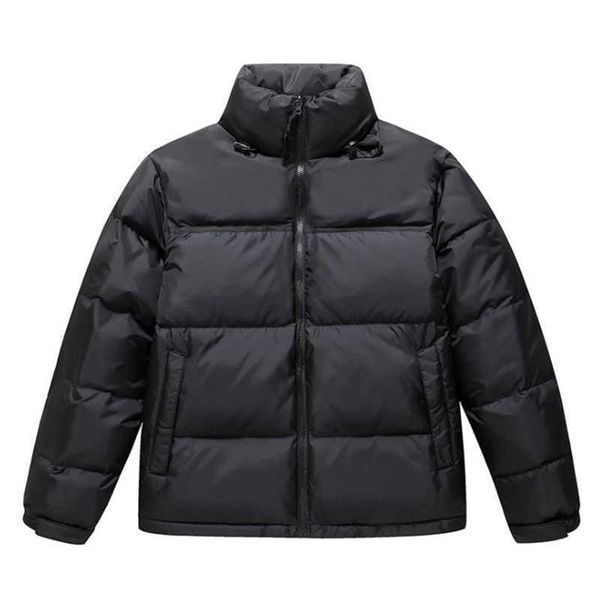 

men's winter clothes, white down coat, double bed thick hoodie, Black;white