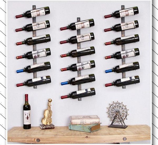

tablewine racks retro wrought iron rack restaurant bar wall decoration holder american style mounted