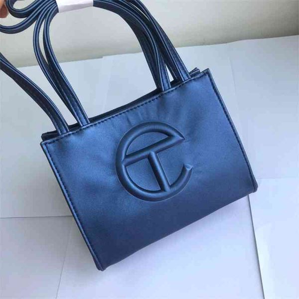 

Telfar shopping bag classic one shoulder messenger portable fashion leisure three-dimensional tote bag, small, Sky blue