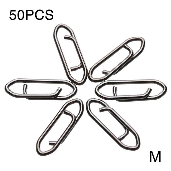 

fishing hooks 50pcs durable snap outdoor tactical anglers power clips stainless steel quick change multipacks practical anti corrosion