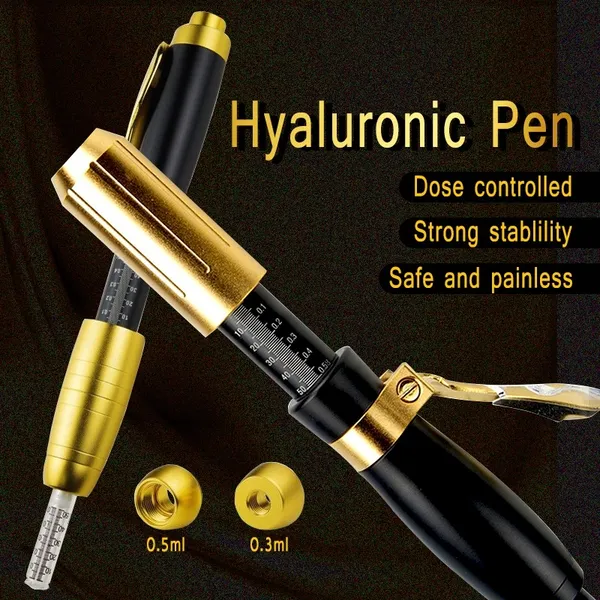 A pistola de caneta meso hialuron 03ml 0,5 ml de hialurônica atomizador de caneta ampoule Remoção de água