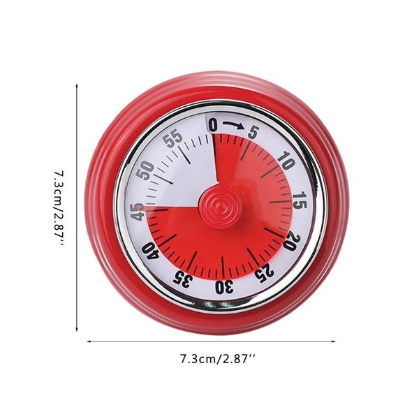 

timers d08d kitchen timer manual magnetic mechanical for cooking no battery required chef countdown clock