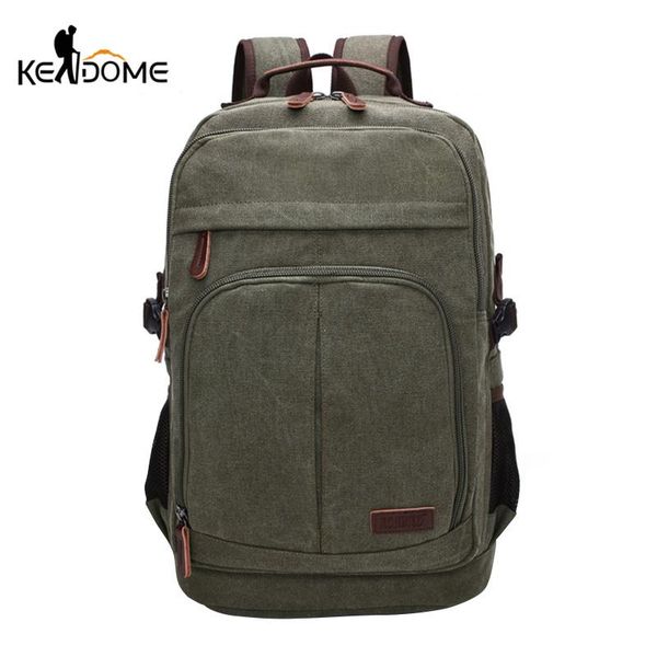 

outdoor bags multifunctional large capacity retro canvas bag student leisure computer backpack travel x696d