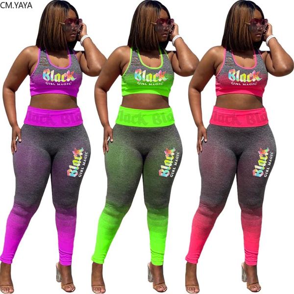 

women letter print two pieces sets summer tracksuits short sleeve crop & skinny leggings pants suit fitness outfits gl5144 women's, Gray