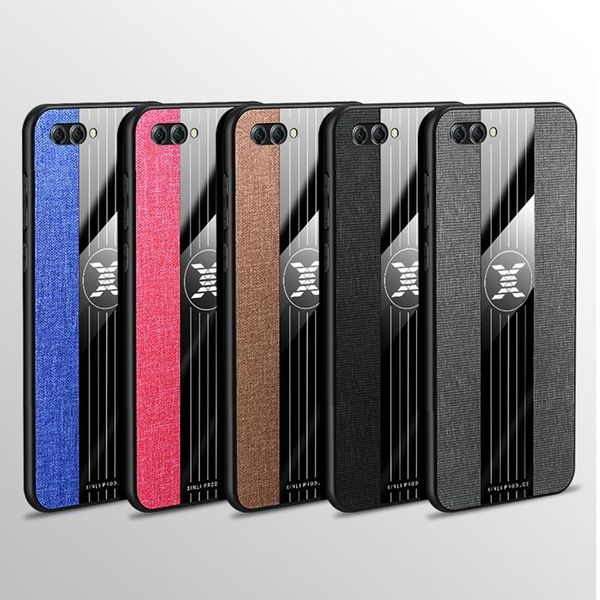 

slim shockproof phone case for huawei nova 2s 2 s nova2s luxury cloth fabric with metal finger ring stand accessories back cover cell pouche