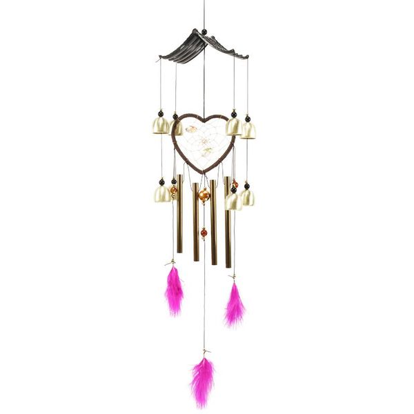 

decorative objects & figurines dream catcher garden metal home decor indoor outdoor wind chime for outside backyard window modern wall hangi