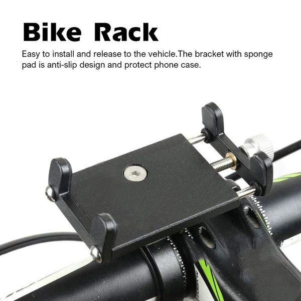 

mobile phone holder mount bicycle navigation fixed bracket moto handlebar aluminum alloy bike rack car & truck racks