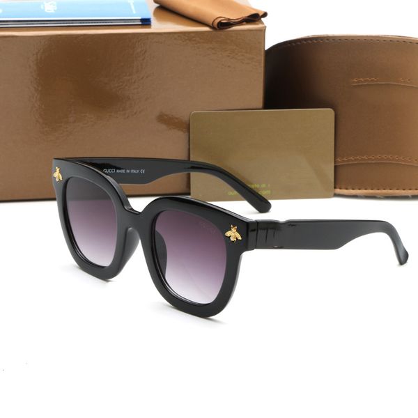 

men women fashion sunglasses uv protection brand designer vintage sport sun glasses with box, White;black