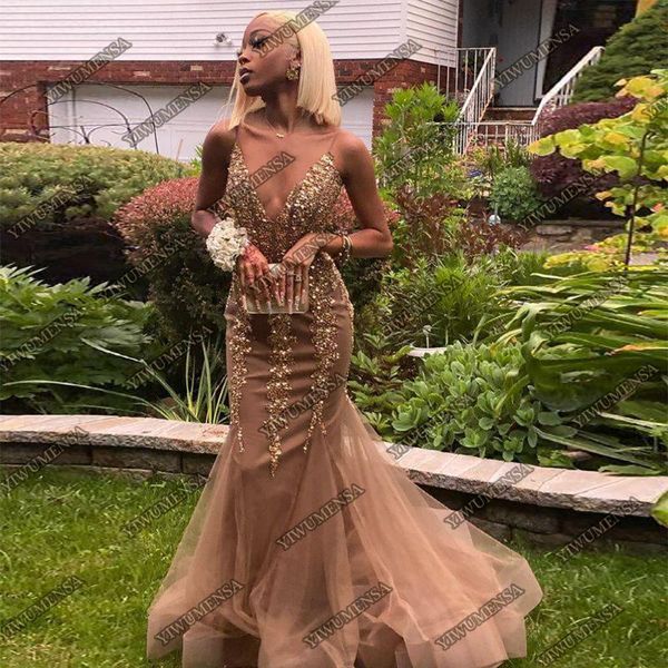 

party dresses plus size arabic aso ebi beaded crystals mermaid prom spaghetti strap backless luxurious evening gowns second reception, White;black