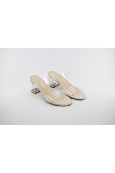 

sandals women's transparent 5 cm, Black