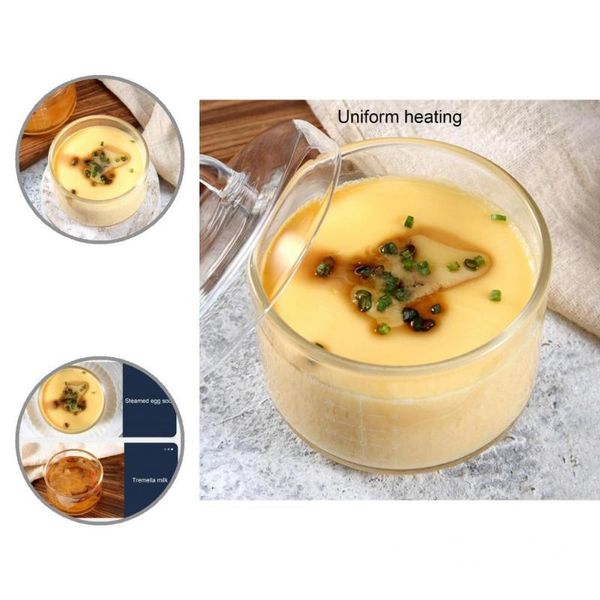 

bowls 150ml egg boiler bowl transparent microwaveable round practical clear mixing