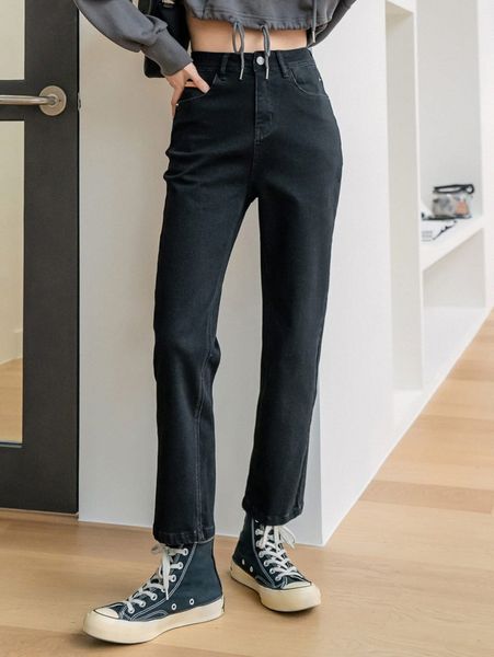 

dazy high waist patch detail jeans 64id#, Blue