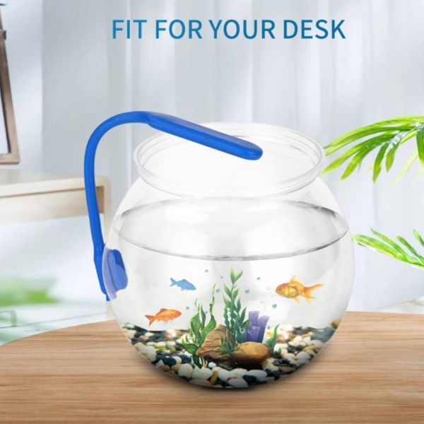 

aquariums plastic round aquarium unbreakable clear deskfish bowls for small 2 sizes vases candy ornament holder
