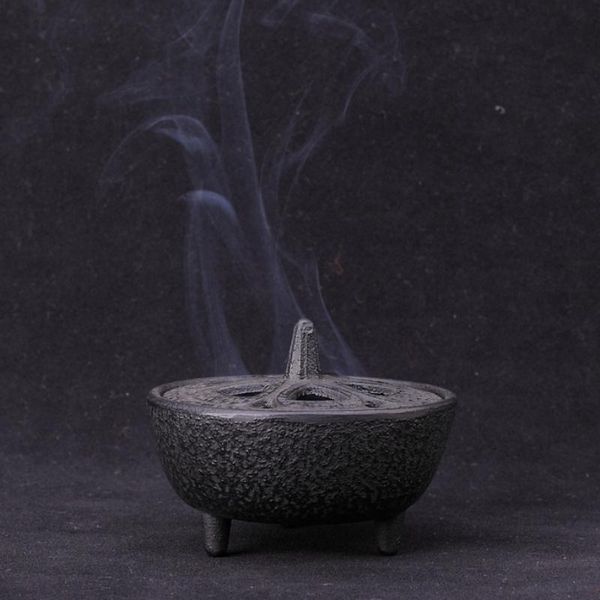 

home decoration black cast iron lotus shaped diffuser frame incense cone portable burner fragrance lamps