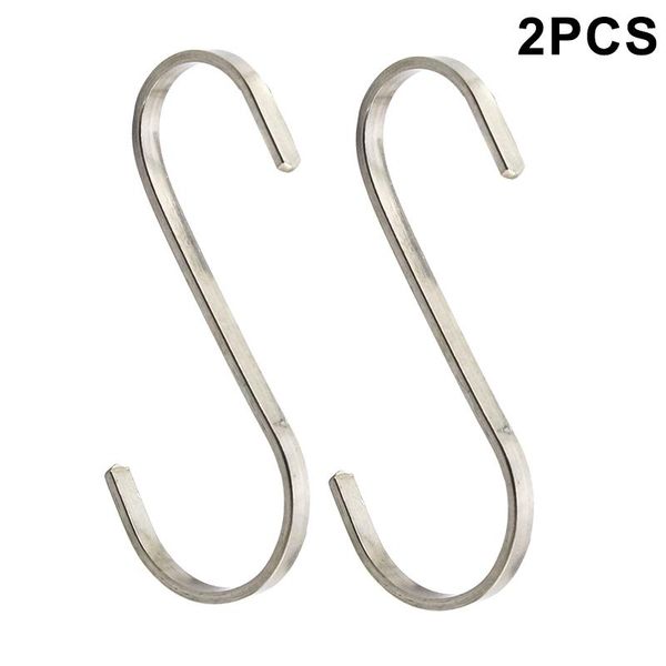 

hooks & rails 2 pcs stainless steel s hanging clothes umbrella kitchen sundries hanger tslm
