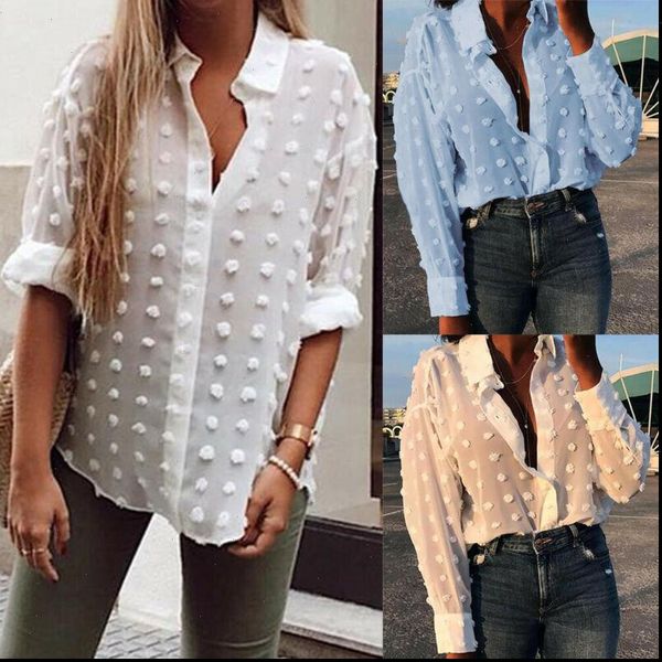 

women shirt womens white blue oversized long sleeve v neck blouse s  l xl drop good quality