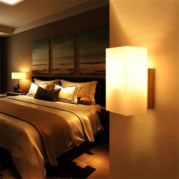 

creative wall lamps luxury luminaire nordic livingroom lighting fixtures modern lobby led staircase wood log sconce lamp