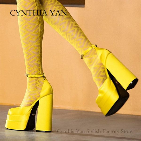 

dress shoes 2021 brand women summer thick high heels platform black red party wedding fashion woman pumps lady