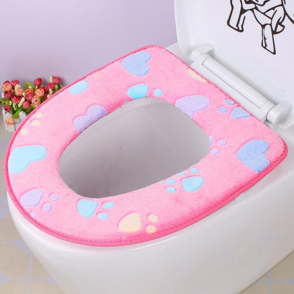 

heart pattern bath seat cover zipper toilet comfortable sitting protector bathroom accessories covers