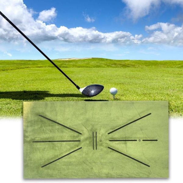 

golf training aids non-slip mat for swing detection batting indoor outdoor game practice aid cushion home office pad