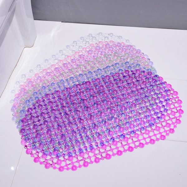 

bathroom with suction cup non-slip mat bath floor bathtub shower room foot mats