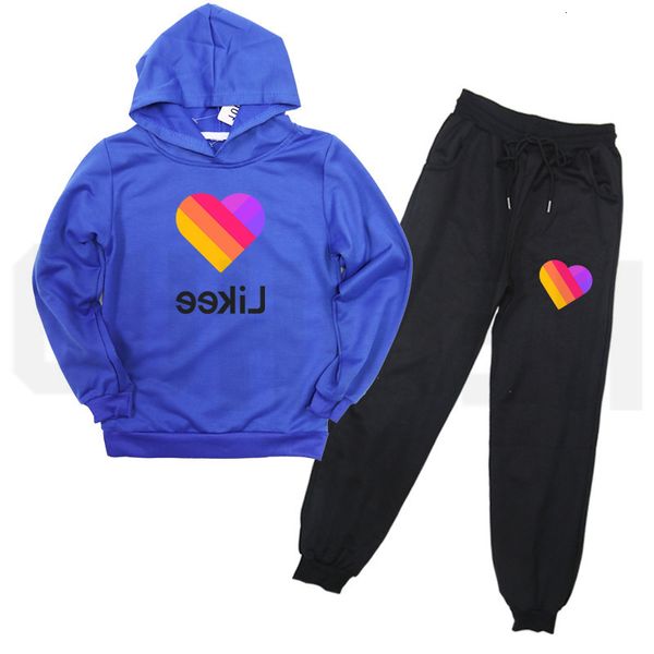 

men's tracksuits likee as russia trains hoodies children's trousers 2 pgs/set clothes "likee 1 (as video)" streetwear ad, Gray