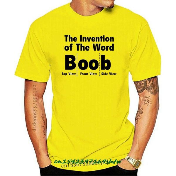 

men's t-shirts boob front side view the invention of world t shirt men women 1174, White;black
