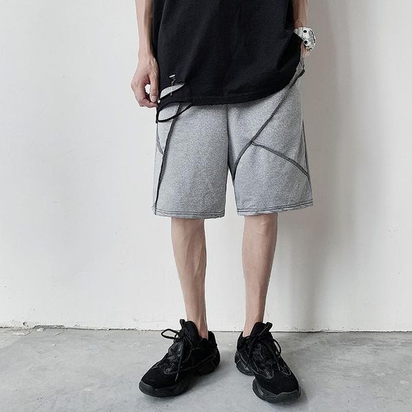 

summer shorts cargo pants trendy function wild casual training exercise wicking men bermuda masculina men's, White;black