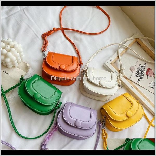 

kids shoulder bags fashion girl print crossbody bag chain fanny pack casual outdoor princess pouch party 1rqxv handbags x3lmh, Black