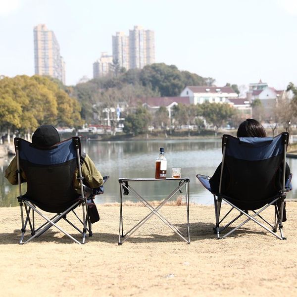 

camp furniture outdoor folding chair portable ultra-light back recliner small summer camping trip fishing leisure nap