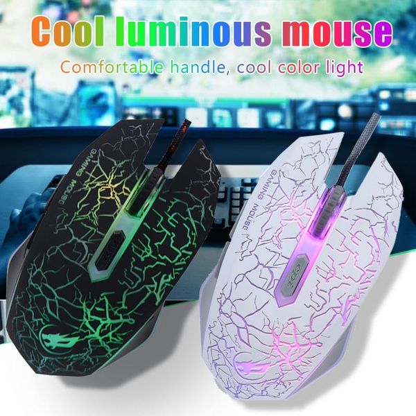

mice q7 3200dpi 7color light wired usb metal bottom 7d gaming mouse ergonomic office ratÃ³n con cable