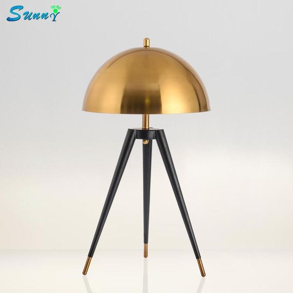 

table lamps post modern gold three tripod italian designer creative office led desk lamp bedroom bedside home decor lights