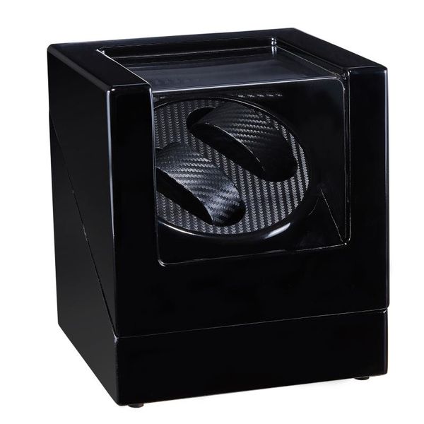 

watch boxes & cases black automatic winder box case holder mechanical display organizer luxury motor shaker pu leather eu/us/au/uk plug, Black;blue