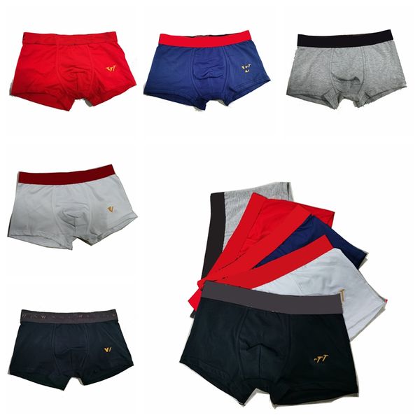 

mens cotton underpant shorts fashion letters blossom printed panties comfortable breathable underpants for men 5 colors, Black;white